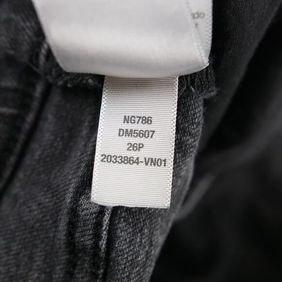 Madewell Mid Rise Perfect Vintage Straight Rosella Wash Black Jeans 26 Petite - Picture 12 of 12